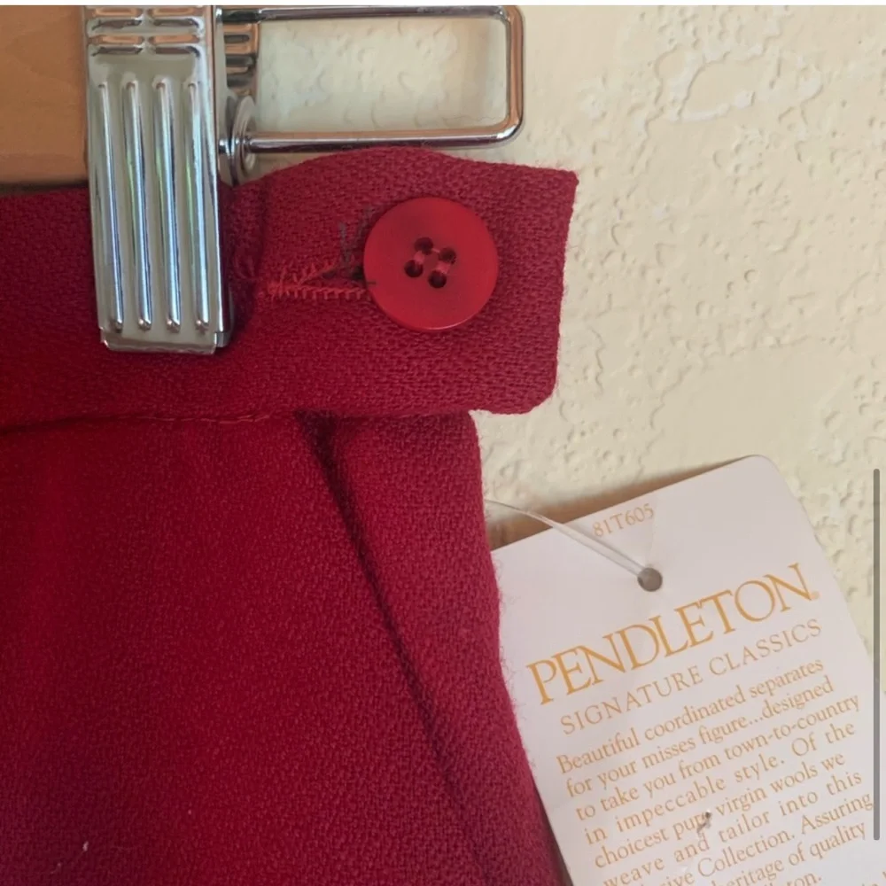 Pendleton red wool